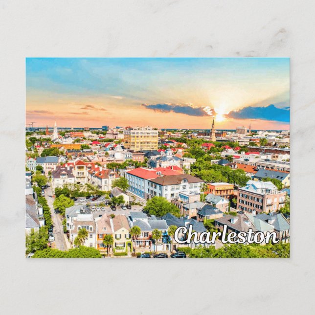 Postal Charleston, Carolina del Sur, Estados Unidos (Anverso)