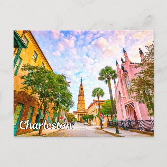 Postal Charleston, Carolina del Sur, Estados Unidos (Anverso)