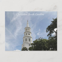 Postal Charleston Carolina del Sur, fotografía de la igle