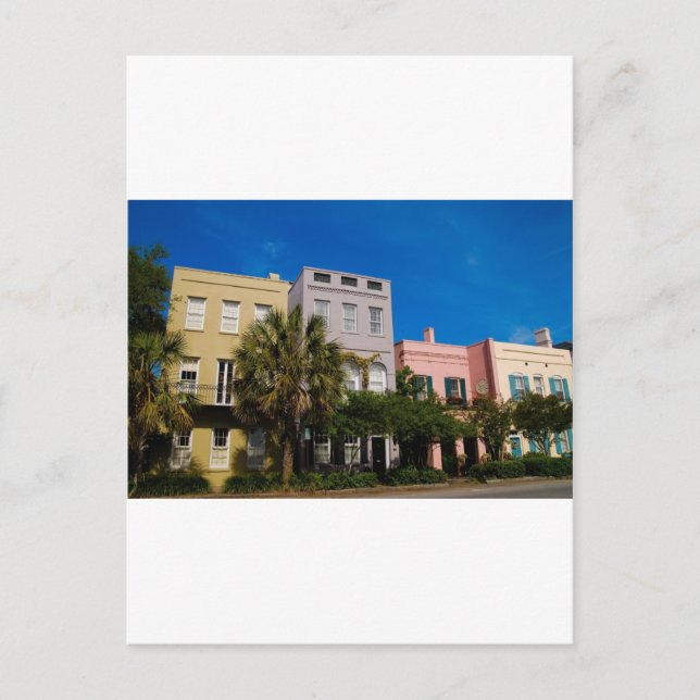 Postal Charleston de Fila Arcoiris, SC (Anverso)