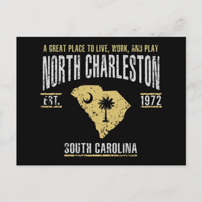 Postal Charleston del Norte (Anverso)