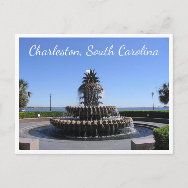 Postal Charleston SC Carolina del Sur, Estados Unidos Wat (Anverso)
