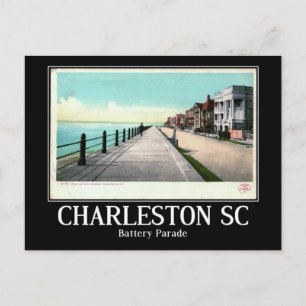 Postal CHARLESTON SC, East Battery Parade, 1900 Vintage