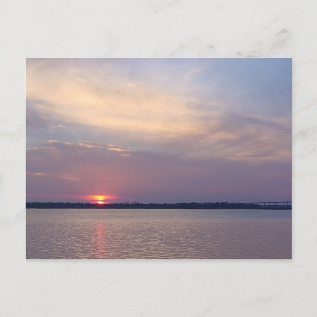 Postal Charleston, SC Sunset (Anverso)