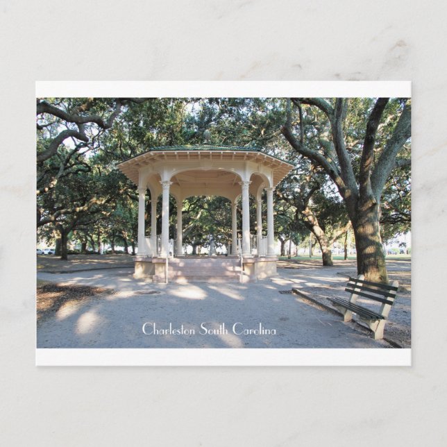 Postal Charleston South Carolina, Gazebo, Battery (Anverso)