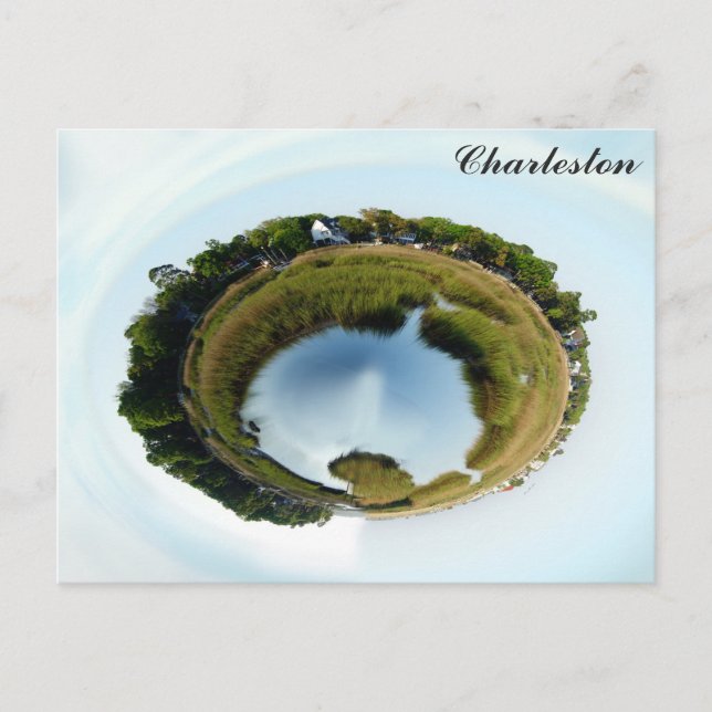 Postal Charleston South Carolina Marsh Nature Foto (Anverso)
