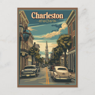 Postal Charleston, South Carolina Retro