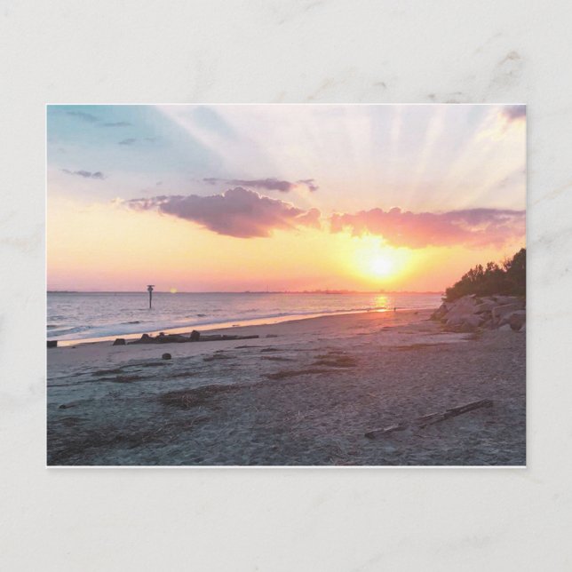 Postal Charleston Sunset (Anverso)