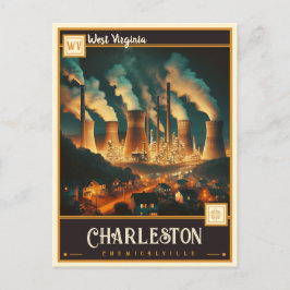 Postal Charleston, Virginia Occidental | Vintage