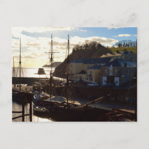 Postal Charlestown Harbour Cornwall Reino Unido Polinizac
