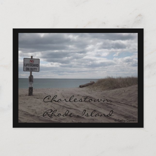 Postal Charlestown, Isla Rhode (Anverso)
