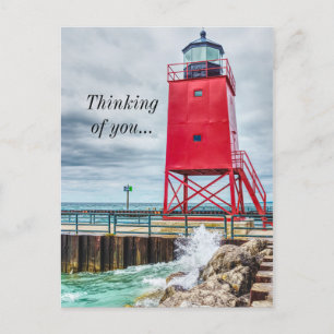 Postal Charlevoix South Ligthouse Pensando En Ti