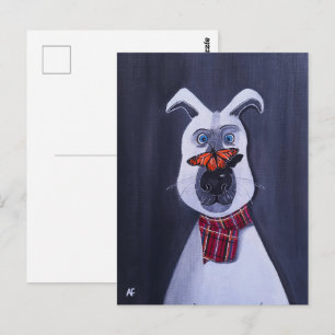 Postal Charlie y la pintura del Monarca de Alfred Fox
