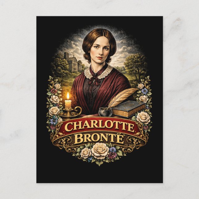 Postal Charlotte Brontë (Anverso)