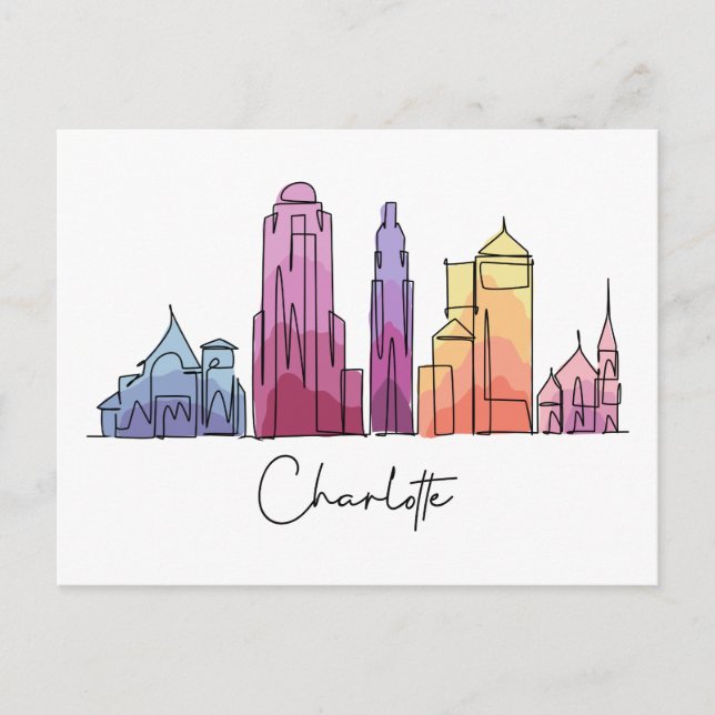 Postal Charlotte CAROLINA DEL NORTE (Anverso)