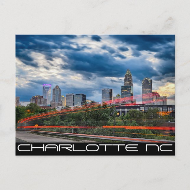 Postal charlotte ciudad de carolina del norte (Anverso)