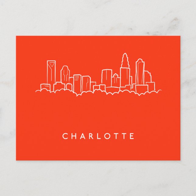 Postal Charlotte, North Carolina City Skyline (Anverso)