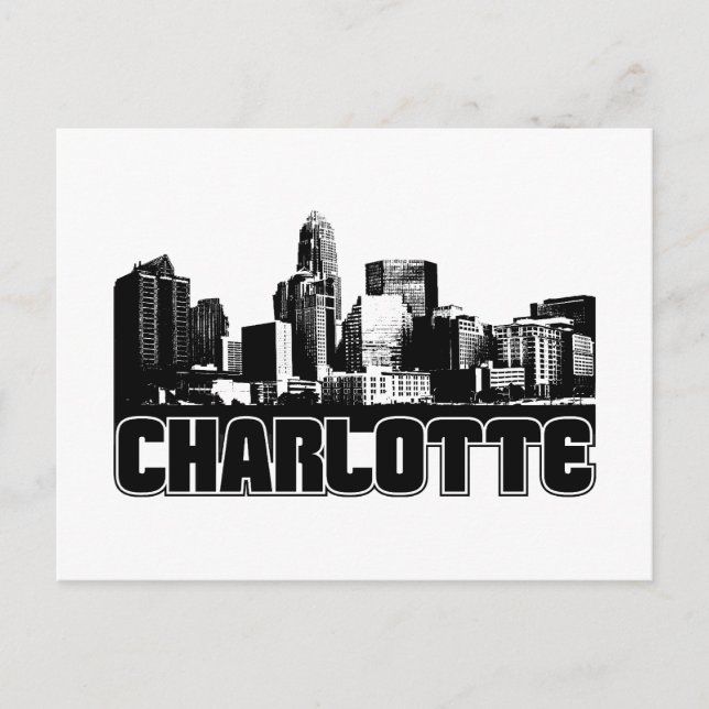 Postal Charlotte Skyline (Anverso)