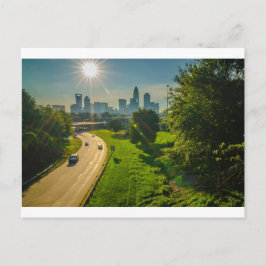 Postal charlotte skyline norcarolina