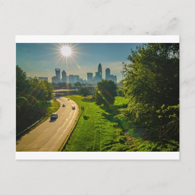Postal charlotte skyline norcarolina (Anverso)
