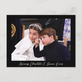 Postal Charlotte y el Príncipe Luis