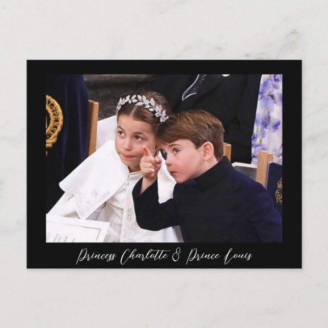 Postal Charlotte y el Príncipe Luis (Anverso)