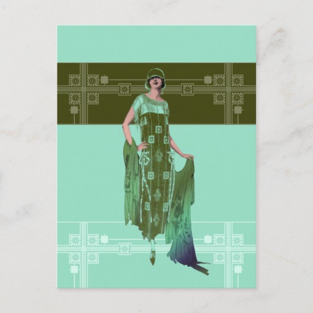 Postal CHARLOTTE'S SHAWL, la moda de los años 20 en la me (Anverso)