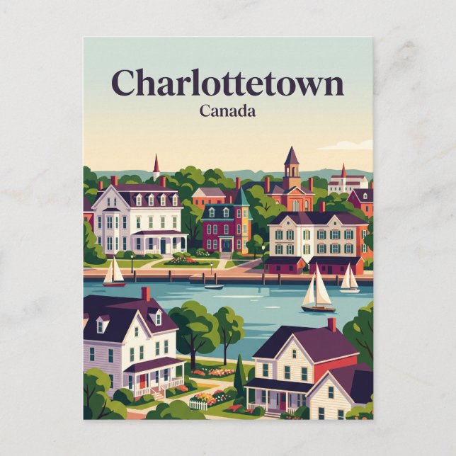 Postal Charlottetown Canadá (Anverso)