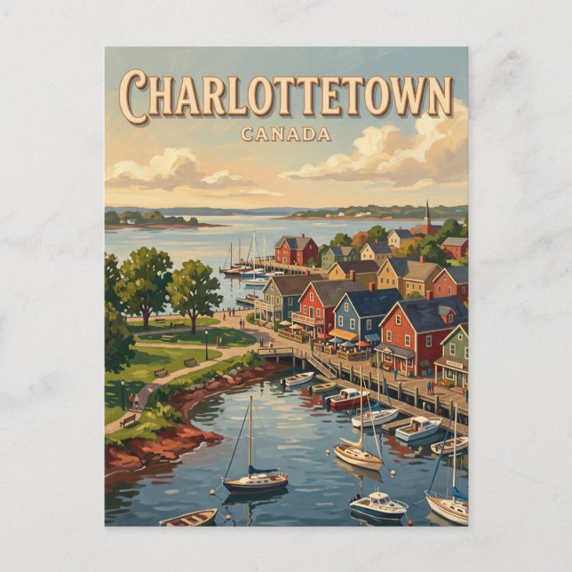 Postal Charlottetown Waterfront Canadá (Anverso)