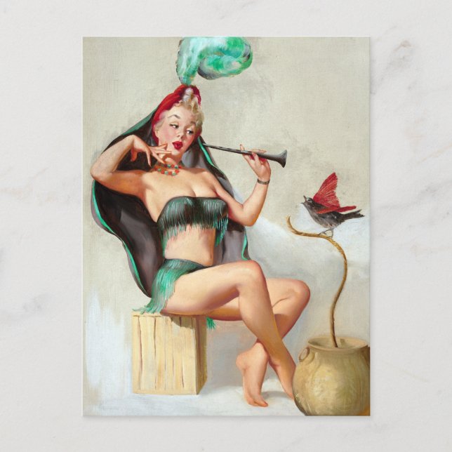 Postal Charmer Pin Up (Anverso)