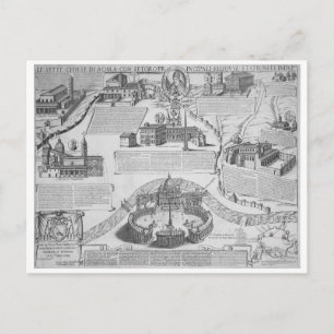 Postal Charta Postalis Indulgentiae VII Ecclesiarum Urbis