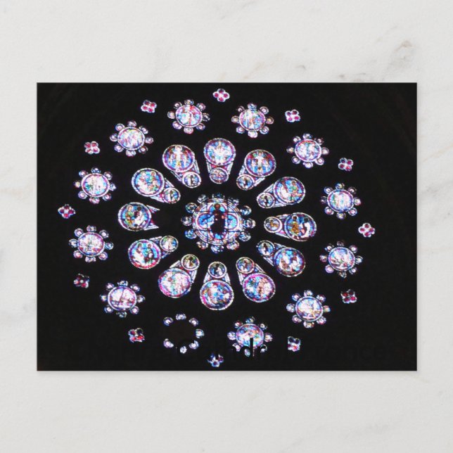 Postal Chartre Cathdral Francia (Anverso)