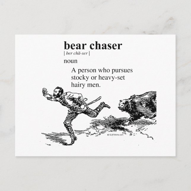 POSTAL CHASER DE OSO (Anverso)