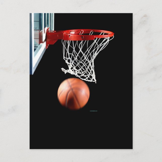 Postal Chasquido, baloncesto a través de la red (Anverso)