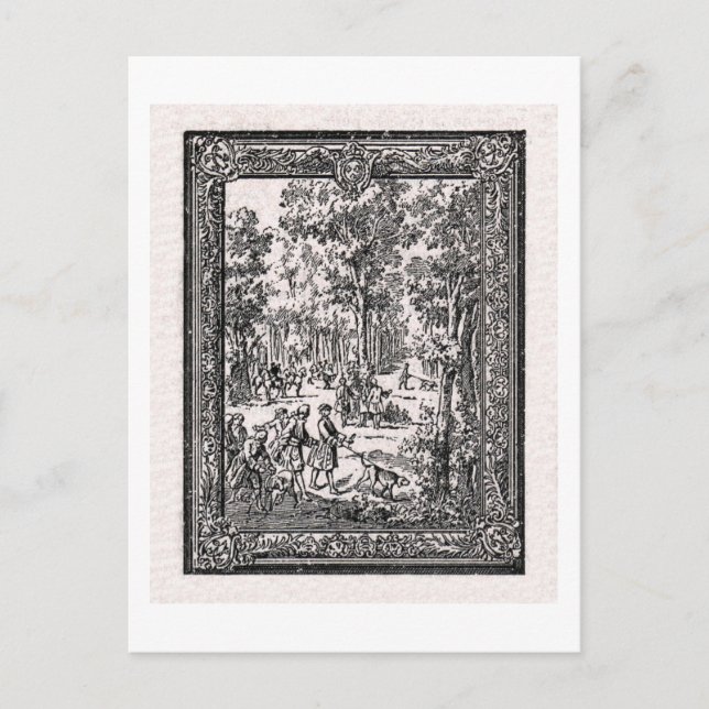 Postal Chasse D'Oudry (Anverso)