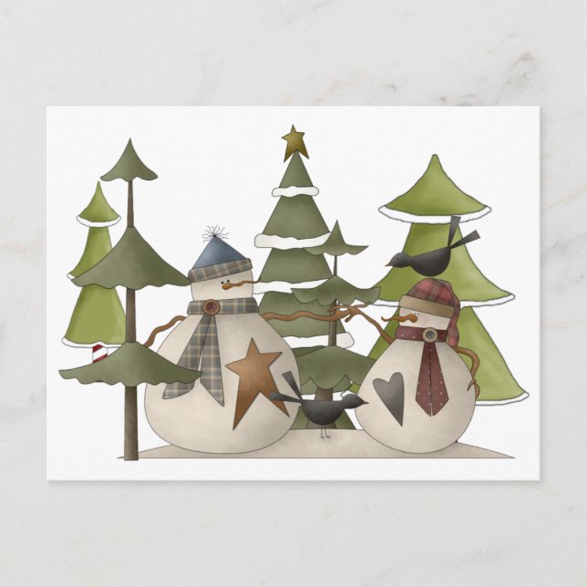 Postal Chat de Snowman (Anverso)