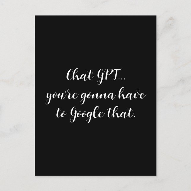 Postal Chat GPT Post Card (Anverso)