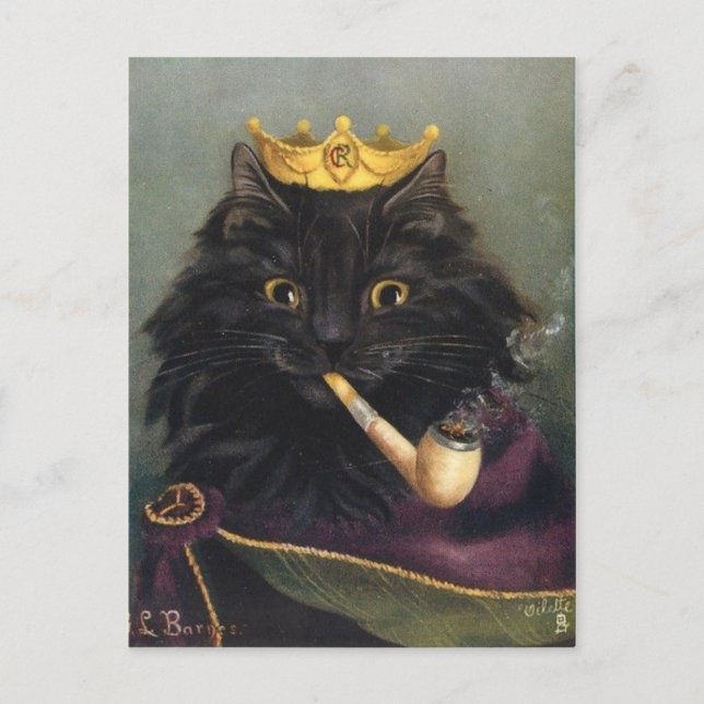 Postal Chat Roi (Anverso)