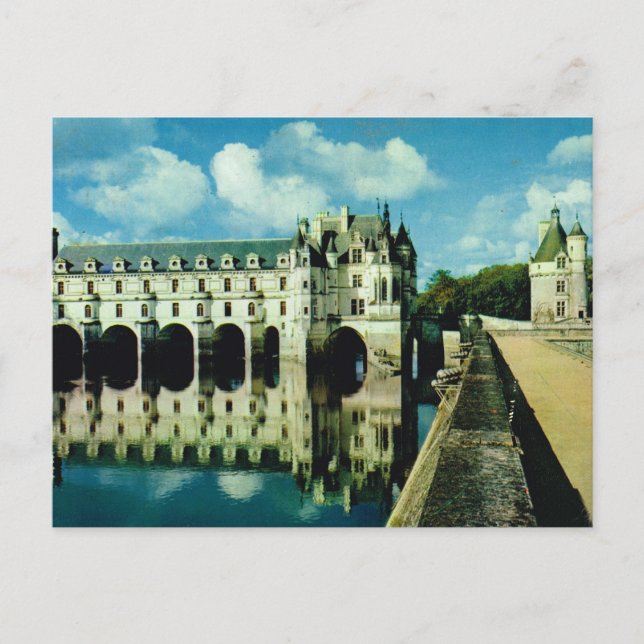 Postal Chateau Chenonceau, Indre y Loire 1 (Anverso)