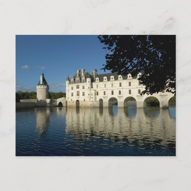 Postal Chateau Chenonceau, río Cher, Loir-et-Cher, 2 (Anverso)