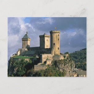 Postal Chateau Comtal Castillo de los Condes de