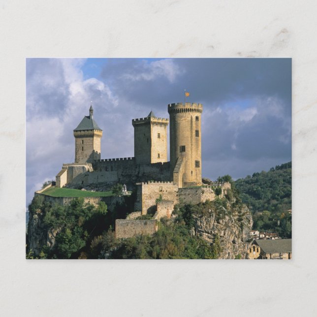 Postal Chateau Comtal Castillo de los Condes de (Anverso)