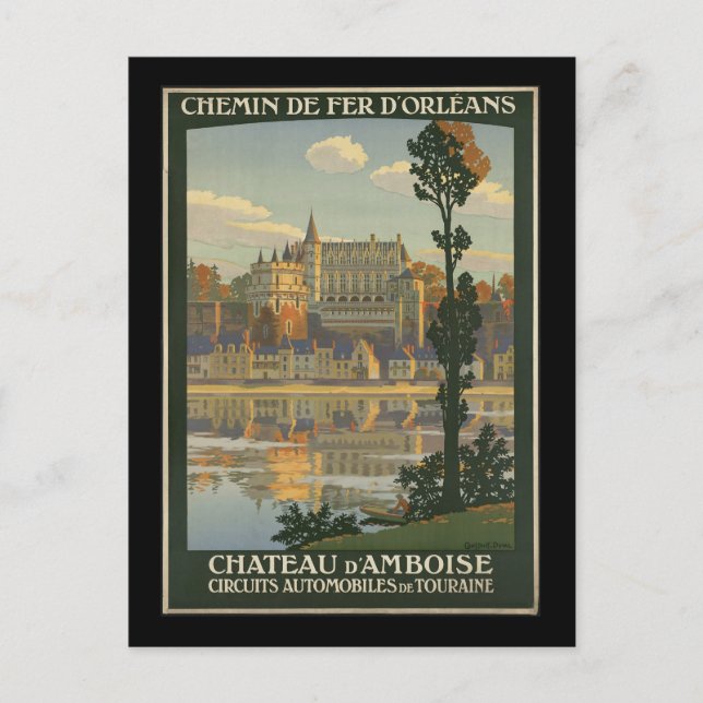 Postal Chateau d'Amboise (Anverso)