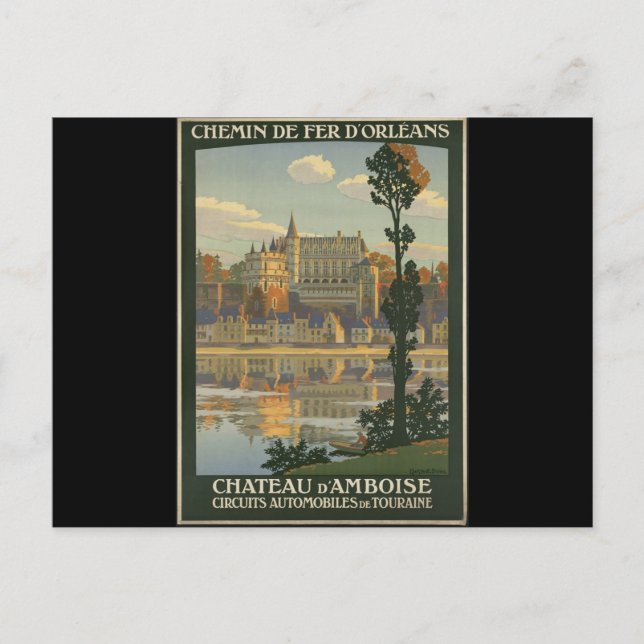 Postal Chateau d'Amboise (Anverso)