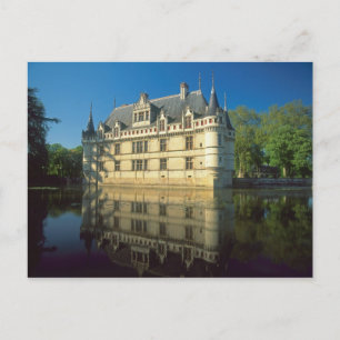 Postal Chateau de Azay-le-Rideau, Indre-et-Loire,