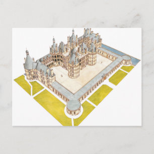 Postal Chateau de Chambord Chambord Loir-et-Cher