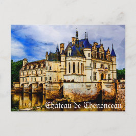 Postal Chateau de Chenonceau. Francia.