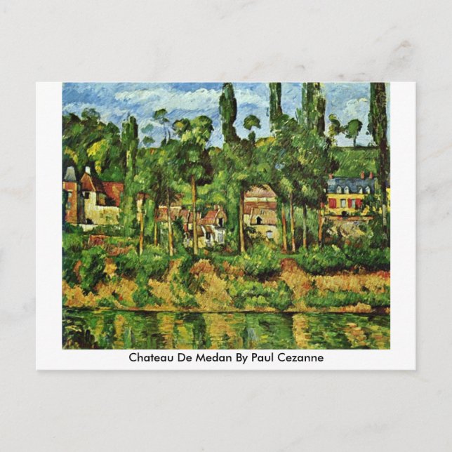 Postal Chateau De Medan Por Paul Cezanne (Anverso)