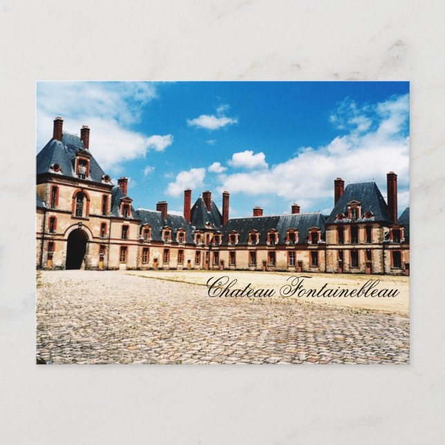 Postal Chateau Fontainebleau, Francia (Anverso)