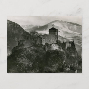 Postal Château fort de Lourdes, France Vintage